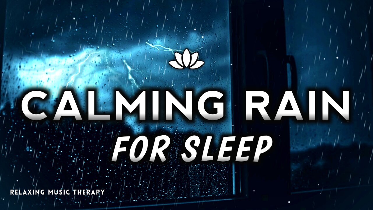 Calming Rain sounds for sleep | Open window rain sounds, Deep Sleep sounds | Steady rain sounds