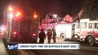 Crews fight fire on Buffalo's east side