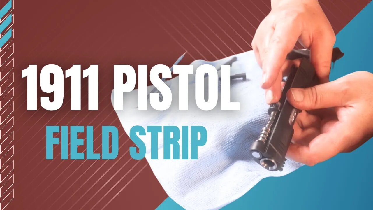 How to Field Strip a 1911 Pistol (Dual Spring Recoil Systems)