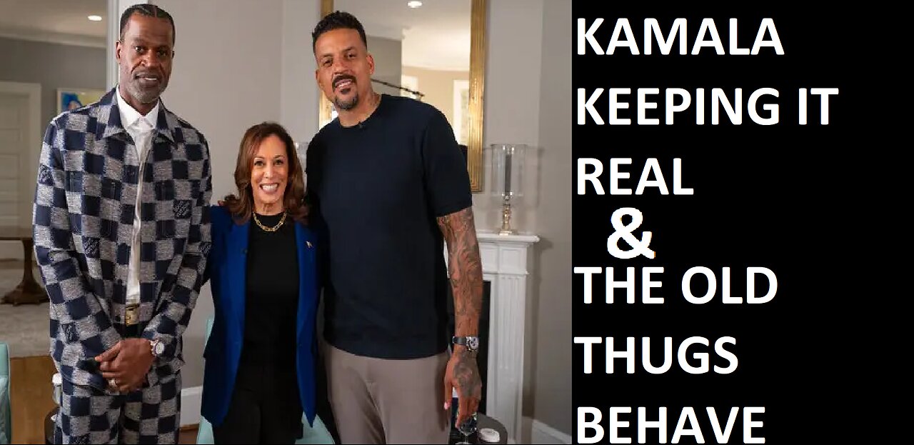 Kamala Harris Meets NBA Old Thugs Stephen Jackson and Matt Barnes for All The NO Smoke