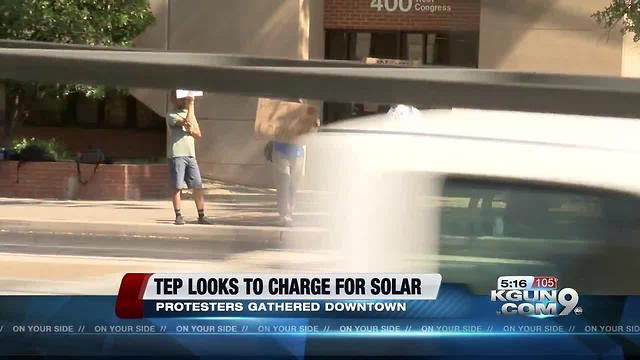 Rally against TEP's proposed rate hike for solar customers