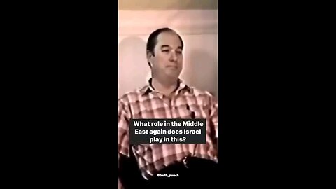 Bill Cooper was asked over 40 years ago about the role of Israel in the Middle East: