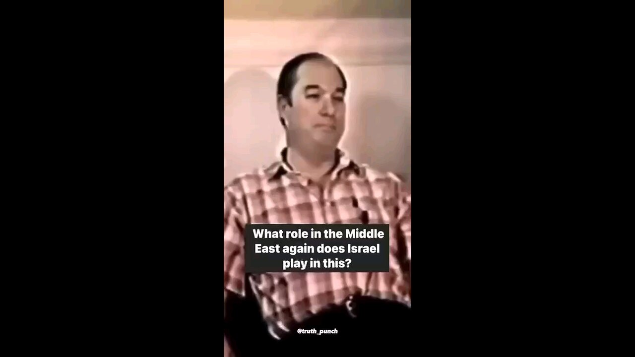 Bill Cooper was asked over 40 years ago about the role of Israel in the Middle East: