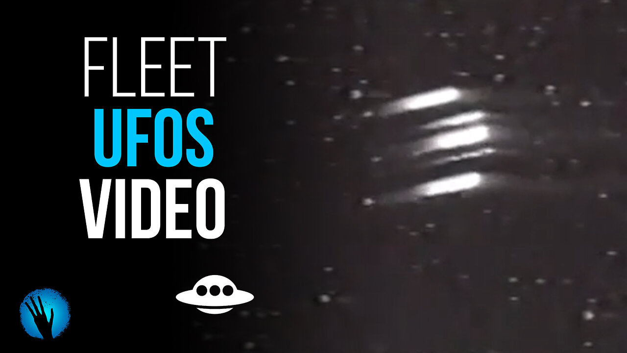 Is this Air Force video showing a fleet of UFOs?