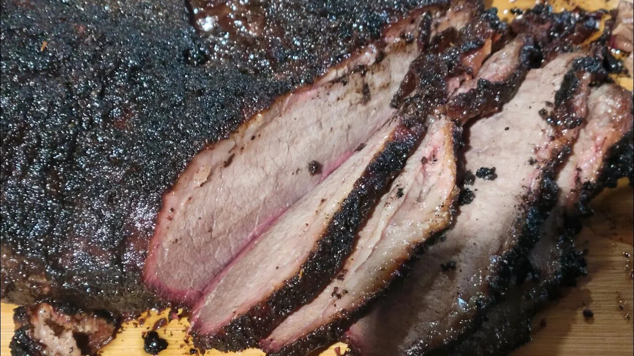 Tender Brisket Cooked On The Pit Barrel Cooker