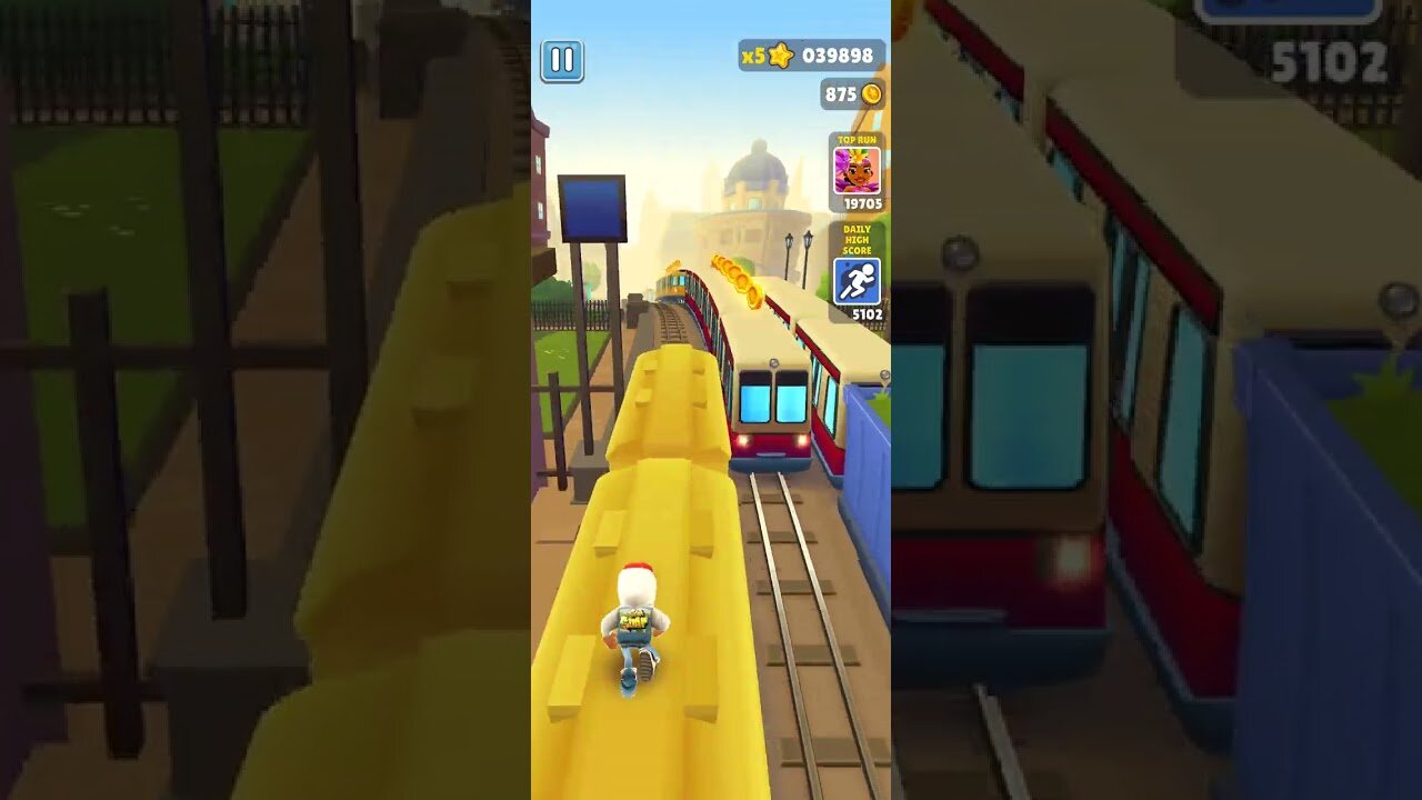 Subway Surf Catch Letters