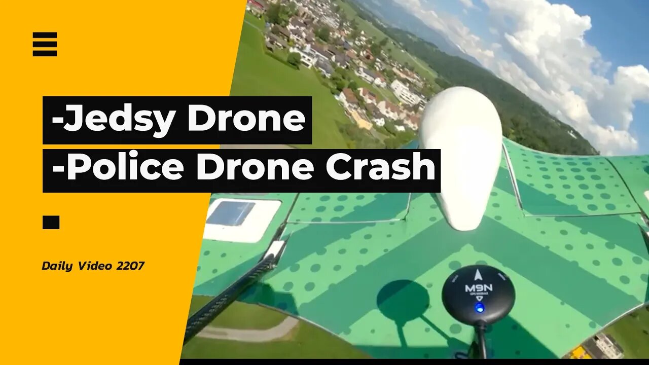 Jedsy Drone Delivery Pilot, Police Crash Drone Into House