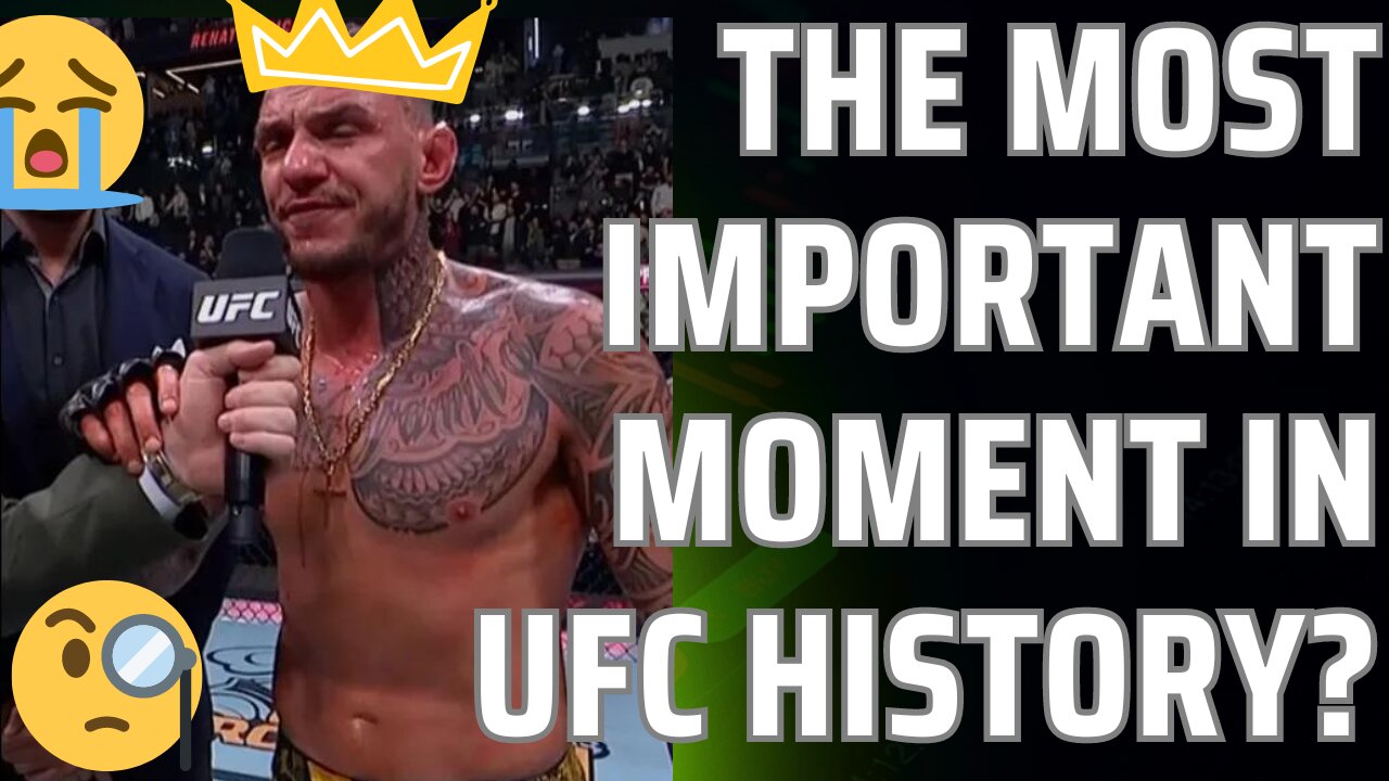 Moicano's Post Fight Speech: The Most Important Moment In The History of Sport?