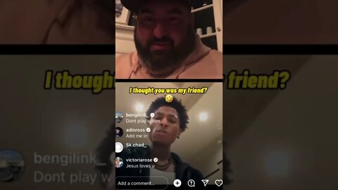 YB Goes Off After Friend Mentions Drake #shorts