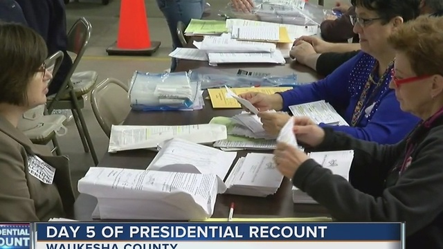 Wisconsin recount enters day 5 with no significant issues