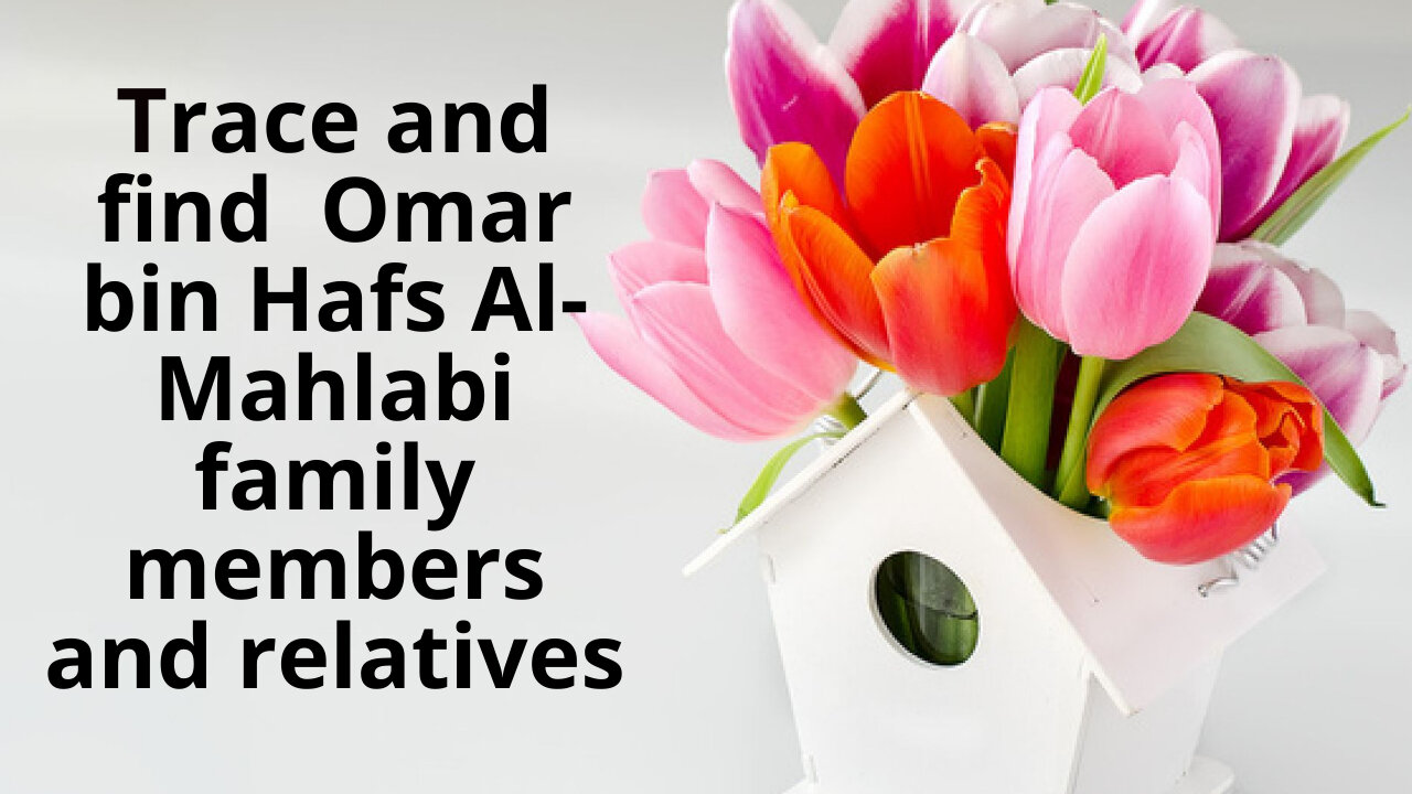 From Present to Past: Tracing Omar bin Hafs Al-Mahlabi Family's Roots Built to Last!