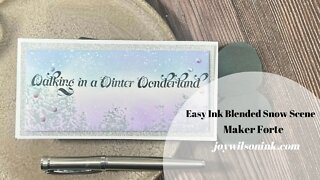 Easy Ink Blended Snow Scene