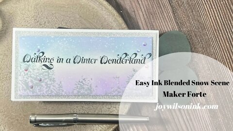 Easy Ink Blended Snow Scene