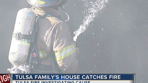 Fire breaks out inside midtown home