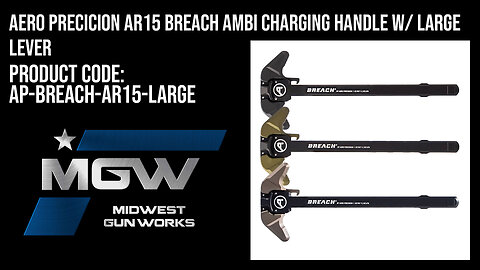 Aero Precicion AR15 BREACH Ambi Charging Handle w/ Large Lever - AP-BREACH-AR15-LARGE