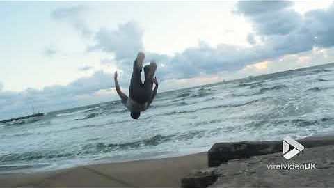 Double Gainer at the beach