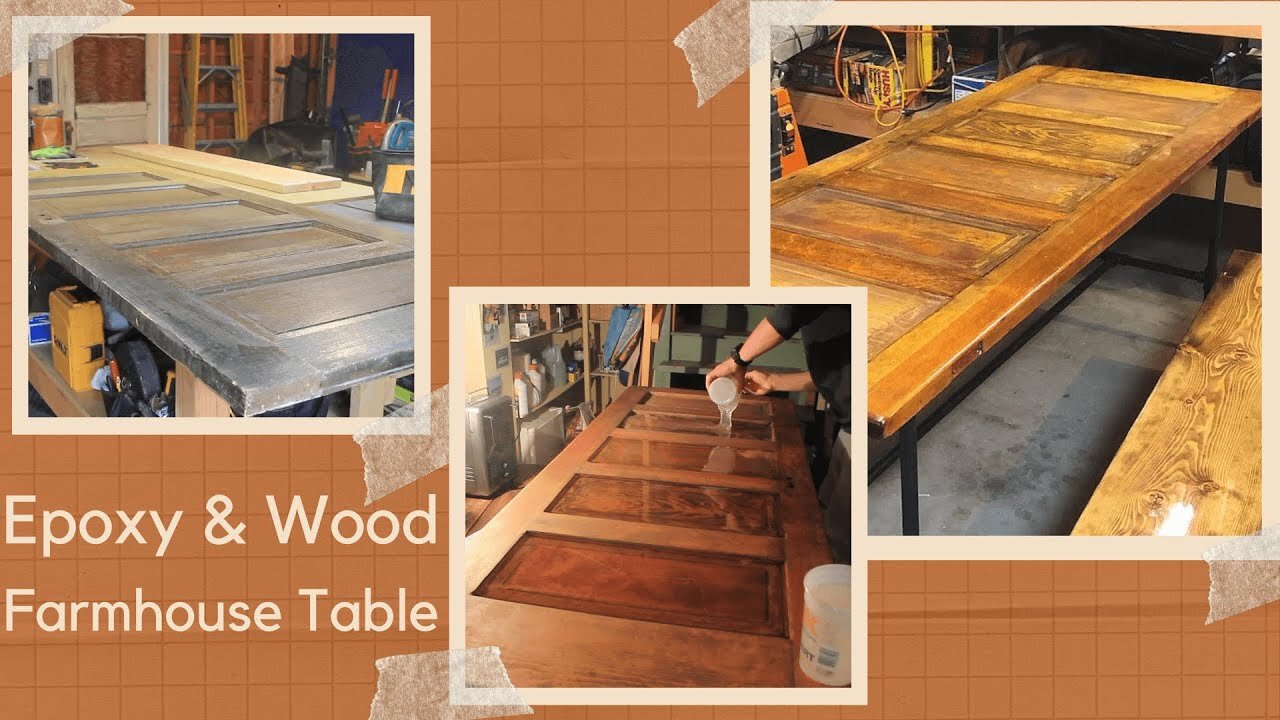 Epoxy And Wood Farmhouse Table - How to Woodworking