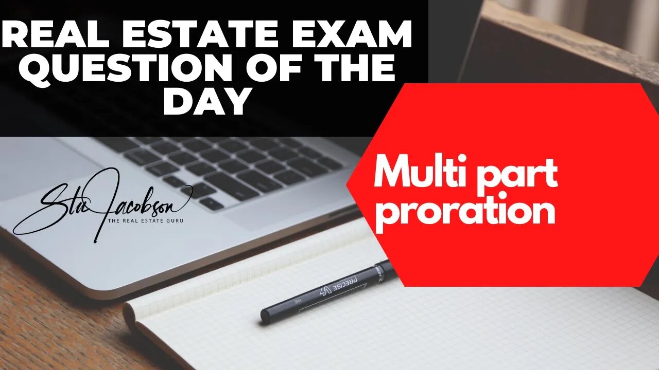 Daily real estate exam practice question -- Proration, credits debits to buyer and seller