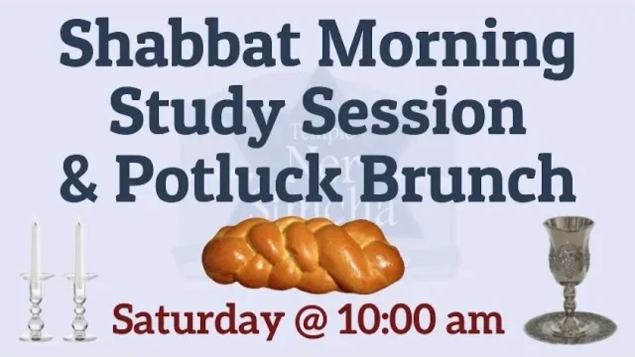 Shabbat Morning Study Session