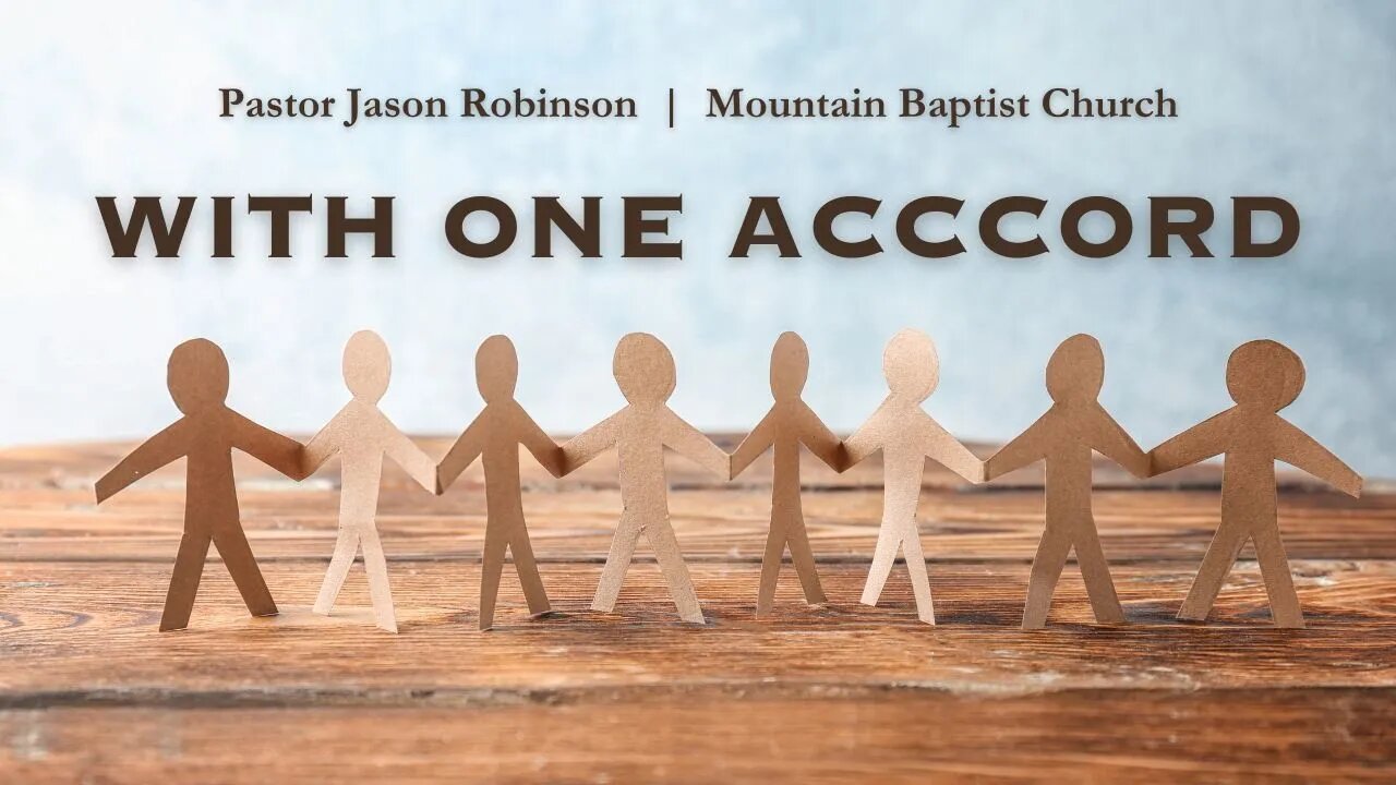 With One Accord - Pastor Jason Robinson