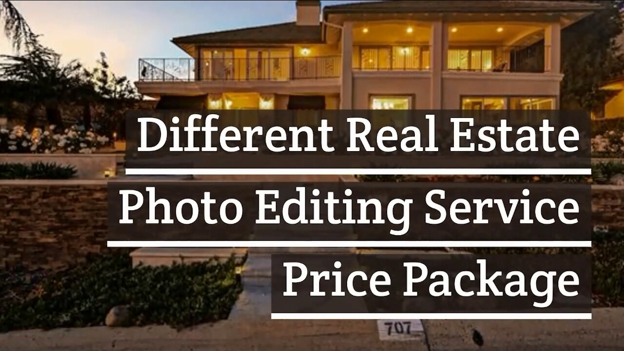 Different Real Estate Photo Editing Service Price Package