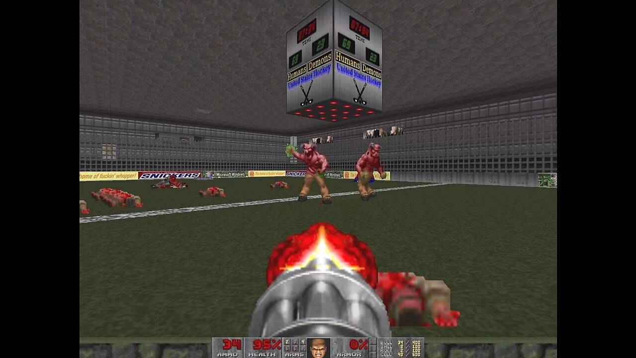 Doom II wad - Hellish Hockey by Herrgott