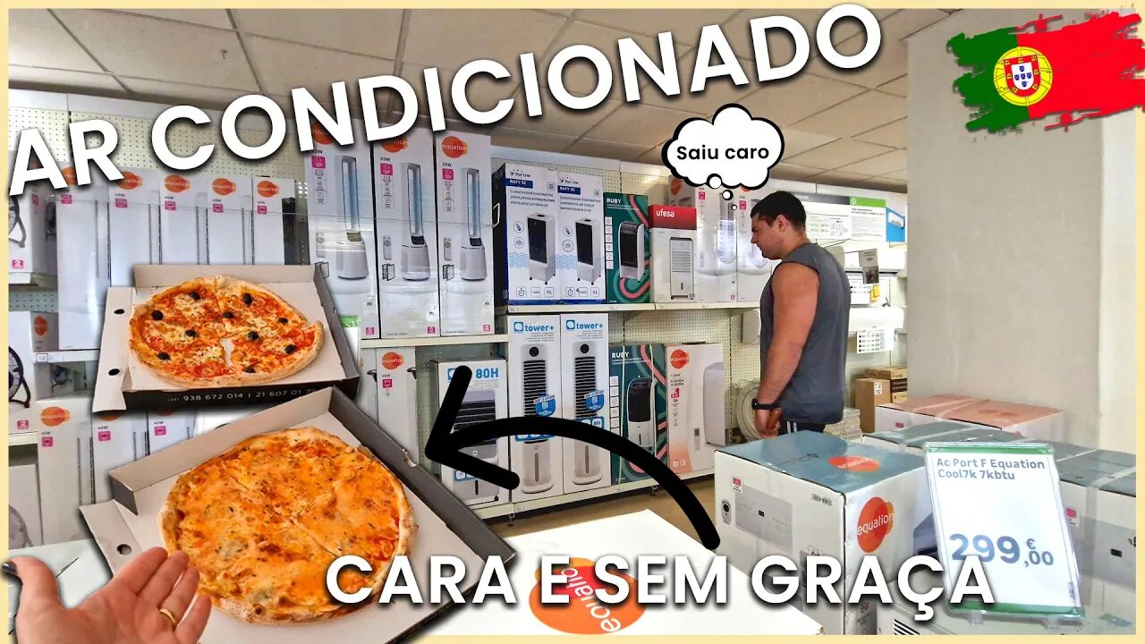 COMPRAMOS UM AR CONDICIONADO NA LEROY MELIN | PIZZA CARA QUE NÃO RECOMENDO | NOSSO FIM DE SEMANA