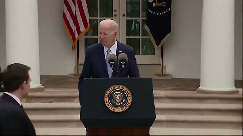 Biden Wraps Up Speech, Immediately Gets Confused Trying To Leave The Stage At White House
