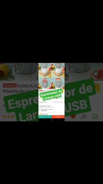 Olha que incrível o que achei na Shopee - Espremedor de laranja elétrico - #shorts