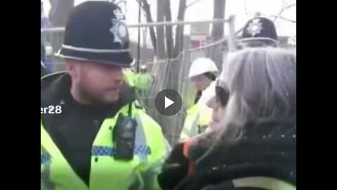 UK police arrest woman for playing trumpet.