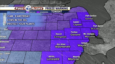 Freeze Warning Tonight