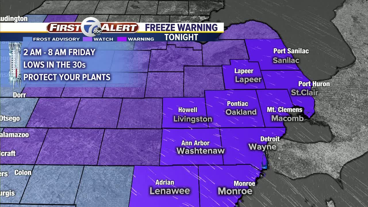 Freeze Warning Tonight