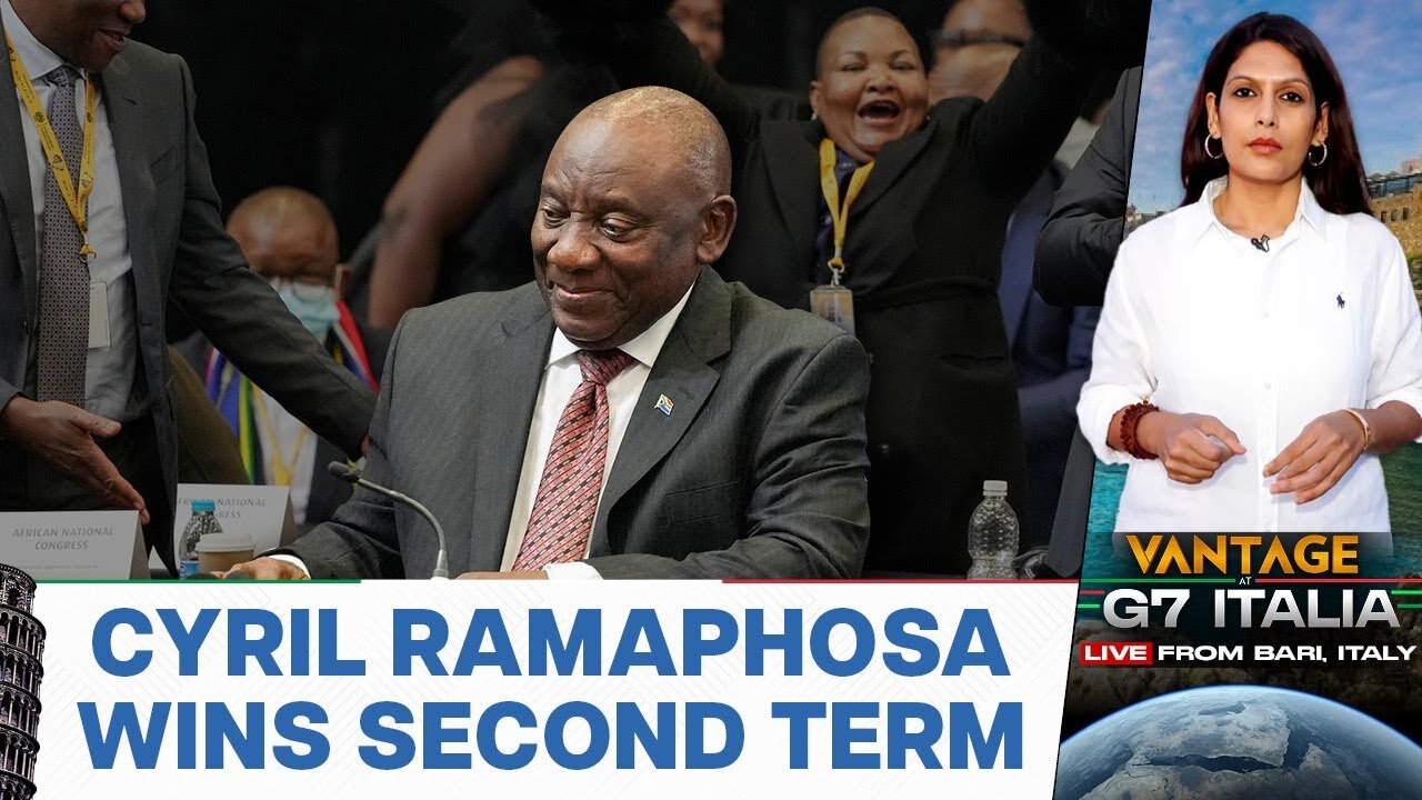 Cyril Ramaphosa re-elected South African President