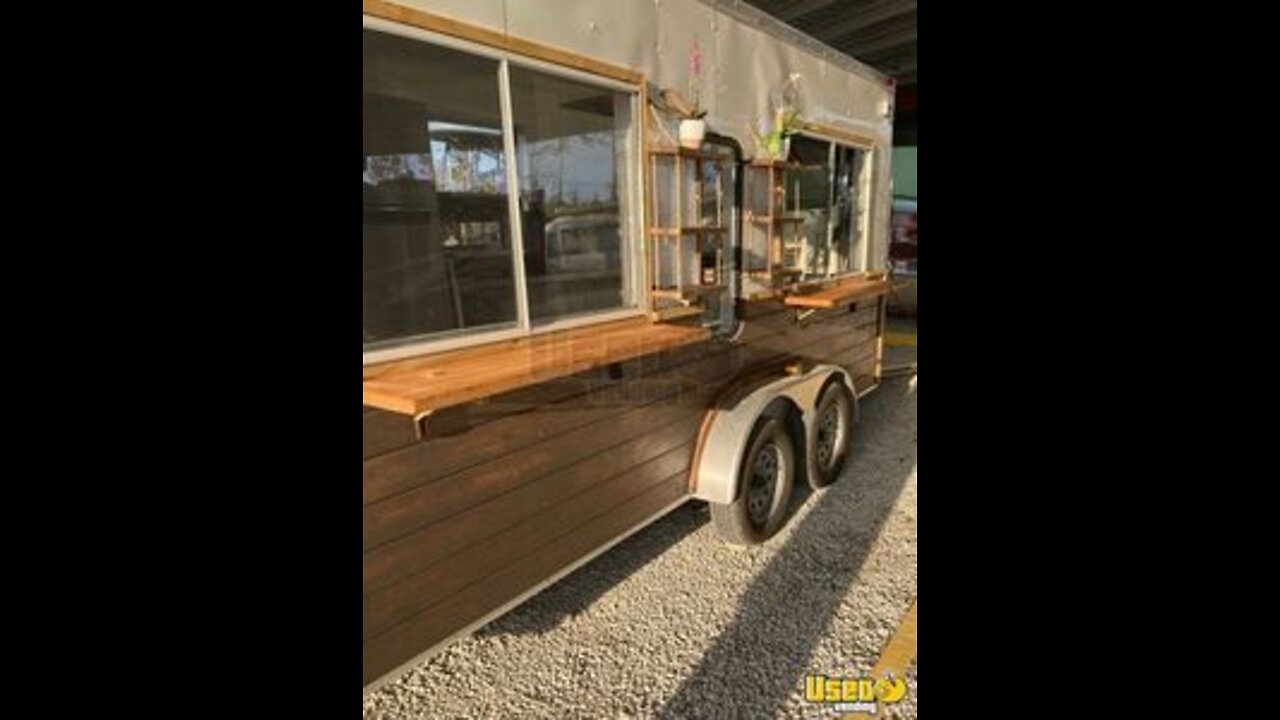 2021 - 7.5' x 16' Coffee Espresso Cafe / Mobile Beverage Trailer for Sale in Florida!