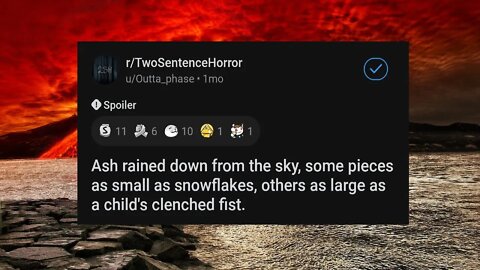 Ash Fell From the Sky r/TwoSentenceHorror