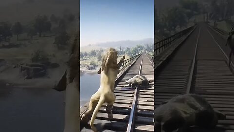 RdR2 | Train Hits animals | Animals Vs Train Simulation Game #traingame #shorts #rdr2 #rdr2online