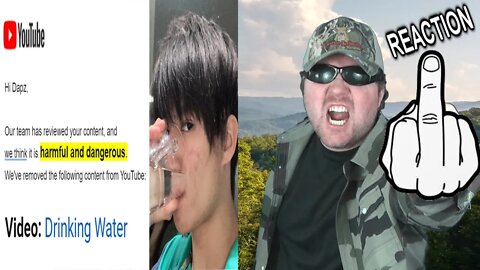 YouTube Removed A Vid Of Me Drinking Water Because "It's Dangerous" I'm Done (Dapz) REACTION! (BBT)