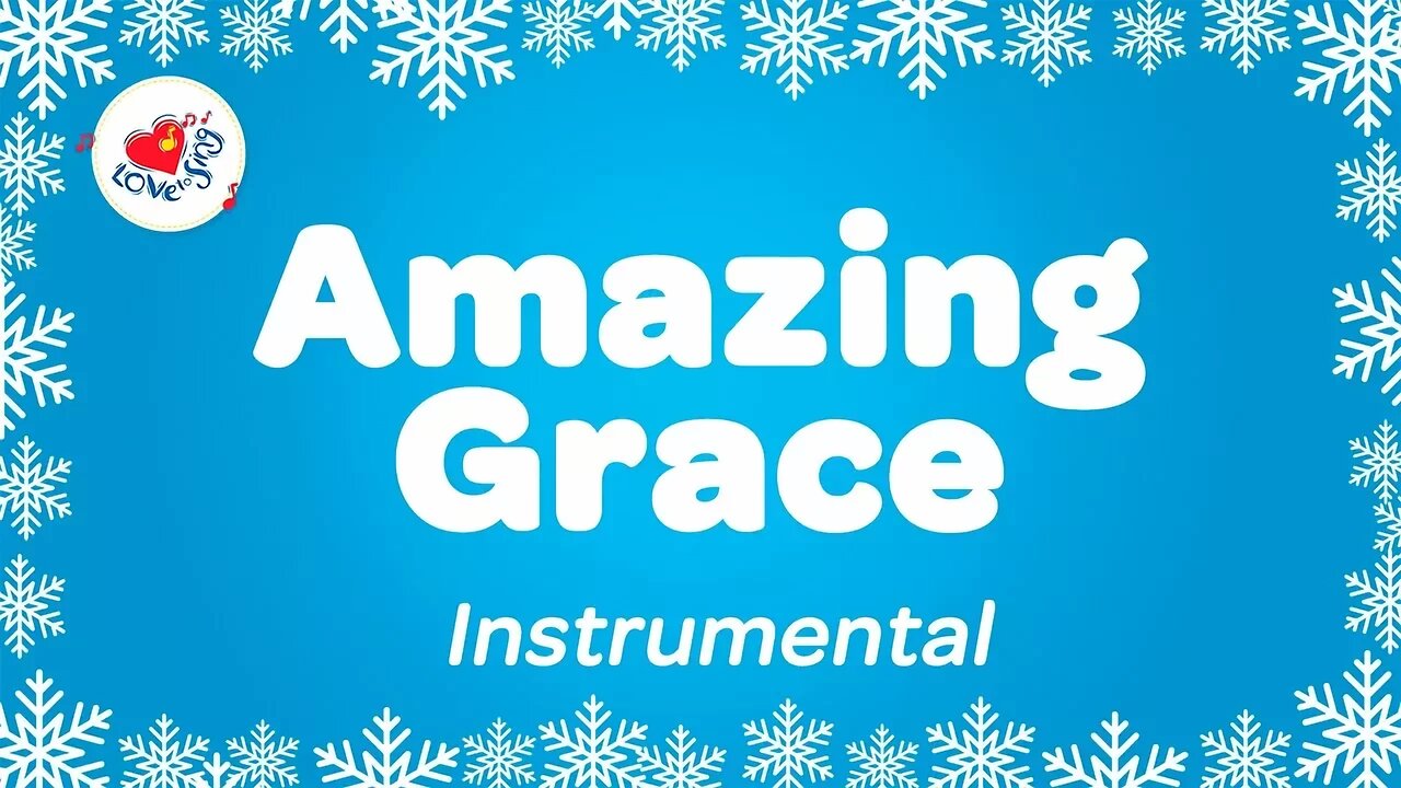 Amazing Grace Instrumental Music Only with Lyrics