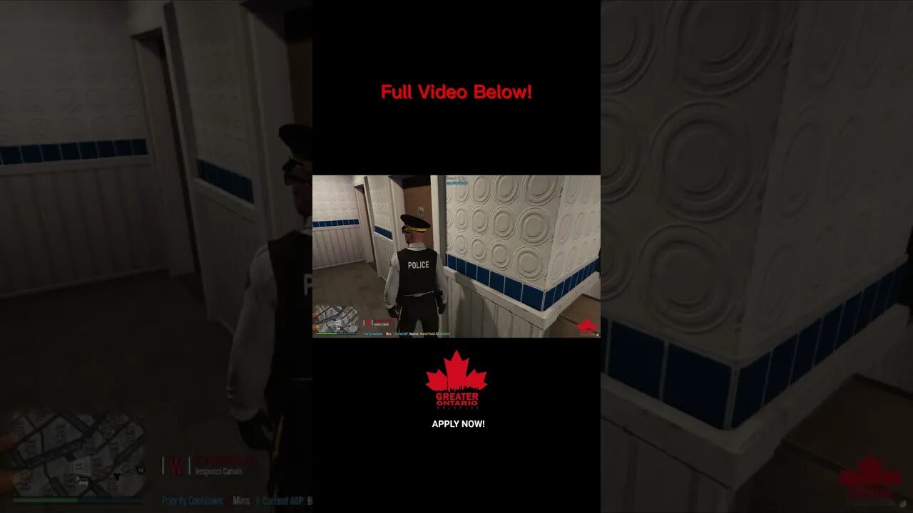 Greater Ontario Roleplay | RCMP Officer Gets Himself In A Shitty Situation #Fivem #funny #shorts