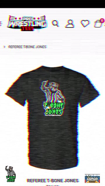 Referee T-BONE Jones Merchandise is NOW available on prowrestlingtees.com