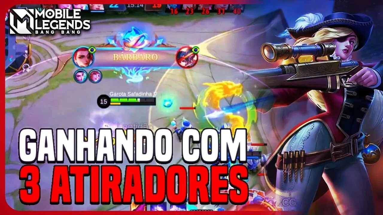 COMO GANHAR UMA PARTIDA COM 3 ADCs | LESLEY | MLBB