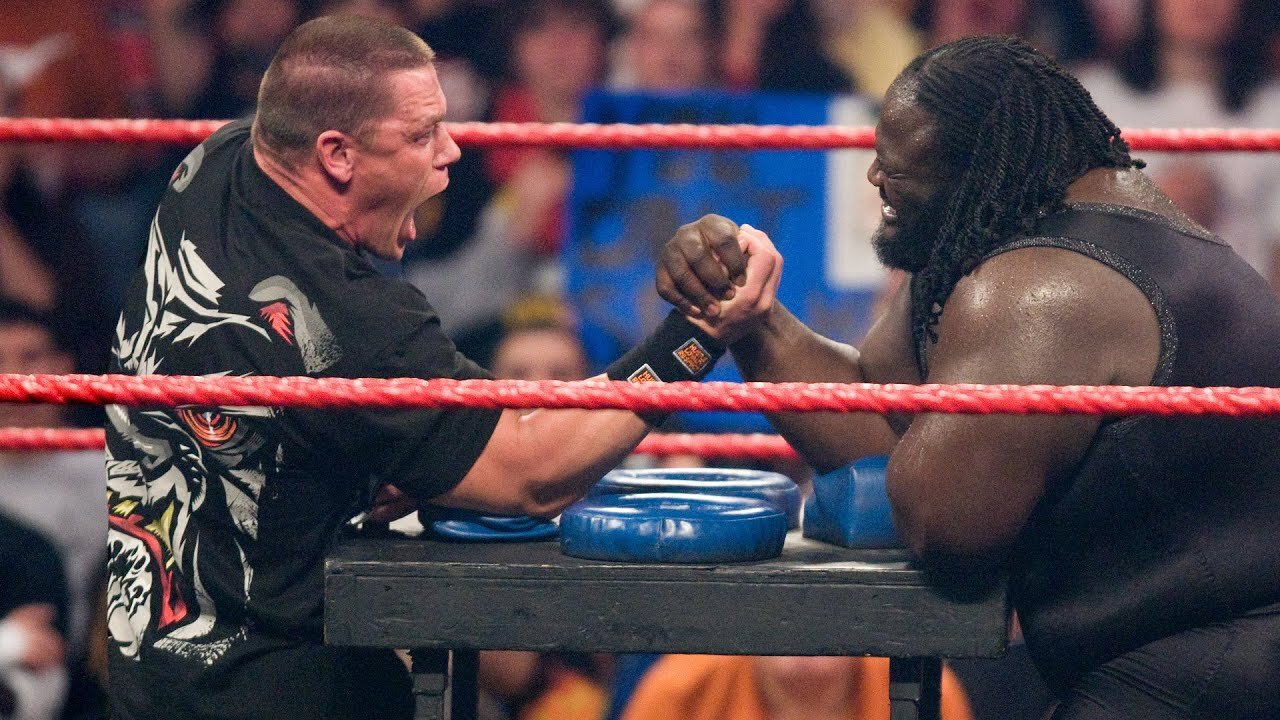 WWE Arm Wrestling Compilation - WWE Arm Wrestling - John Cena - Tripple H - Kane