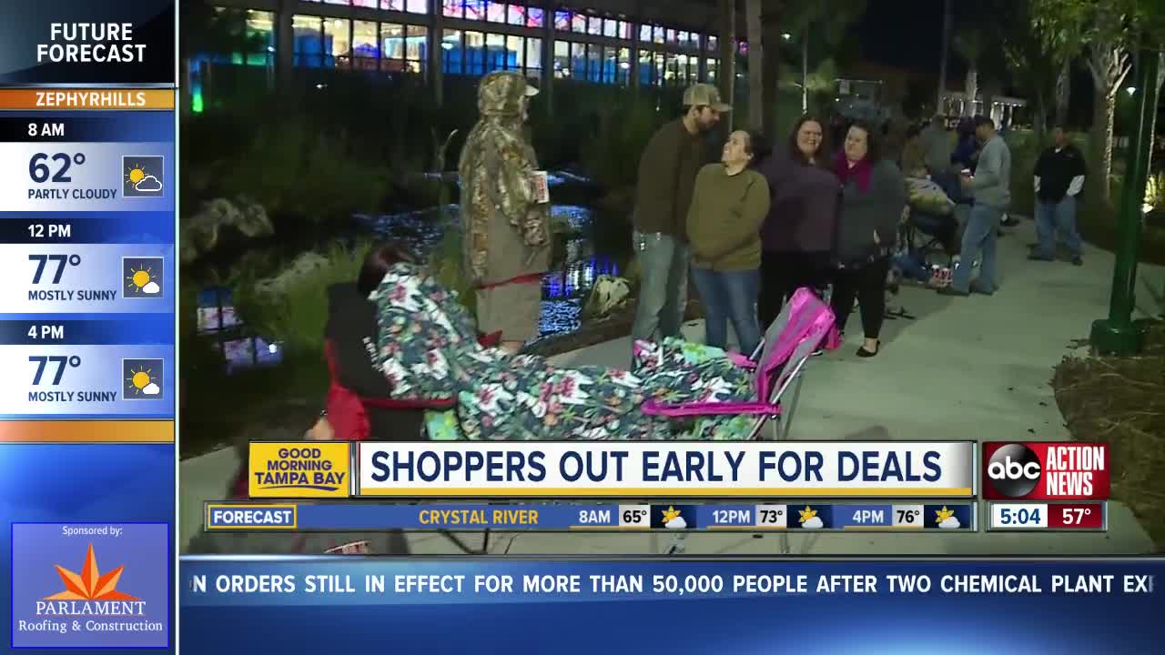 Shoppers out early at Bass Pro Shop on Black Friday