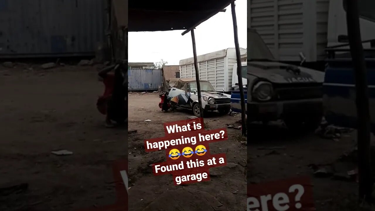 Found this at a garage😂😂😂What is happening here? #shorts