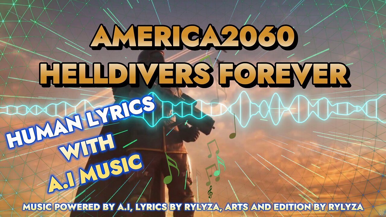 HELLDIVERS AND AMERICA2060 - HELLDIVERS FOREVER - SUPERHUMAN LYRICS WITH A.I MUSIC