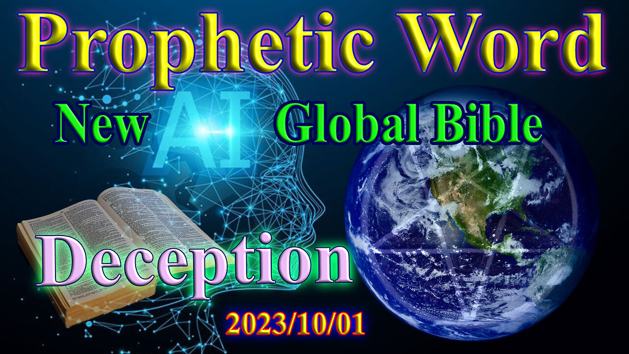 The coming global/universal AI bible and deception, Prophecy