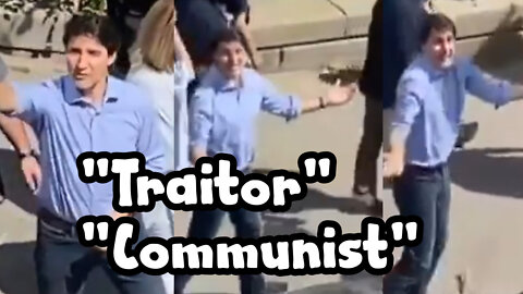 Reacting to Trudeau heckled, called traitor communist