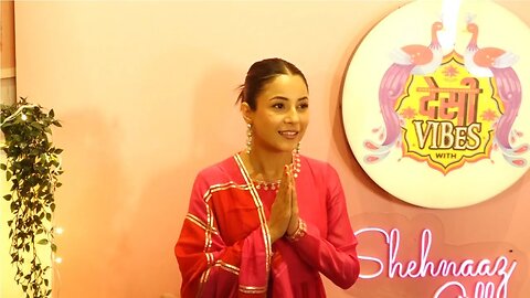 CHAT SHOW DESI VIBES के शूट पर दिखी Shehnaaz Gill, पैपराजी को नमस्कार, हाथ जोड़कर किया धन्यवाद😍🔥📸