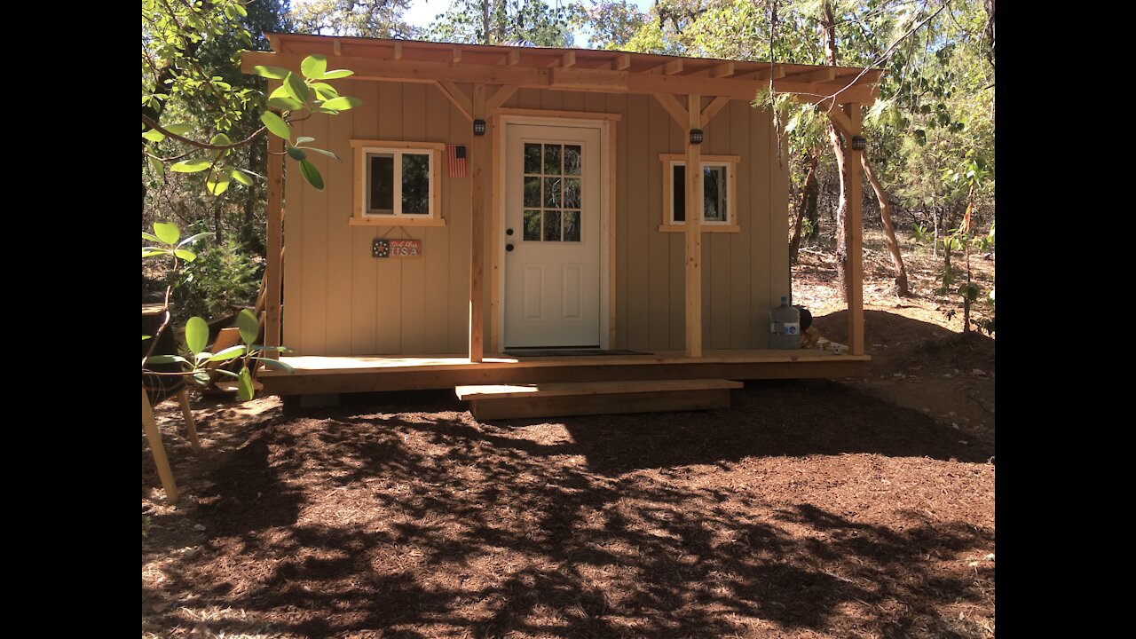 Building Our Off Grid Mini Cabin Timelapse, well kinda!