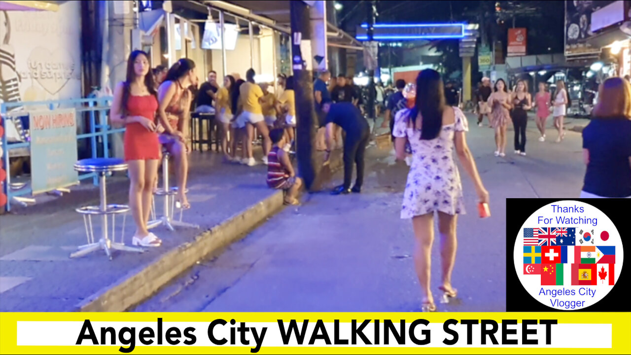 Angeles City Philippines Walking Street Freelancers